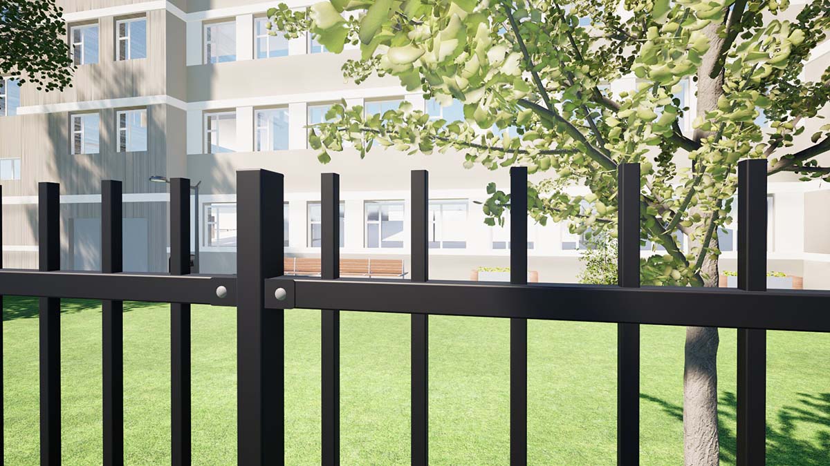 Комбинации ограждений с забором «Техограда»